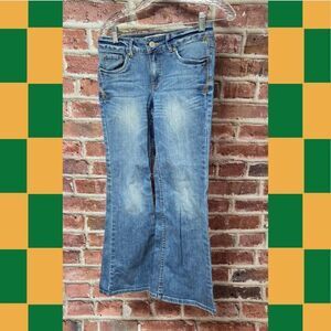 Vintage Y2K Limited Too Flare Jeans Girls Size 10‎ Blue 5 Pocket Super Hip